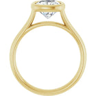 The Classic Bezel Engagement Ring | Cushion | 2 CTW