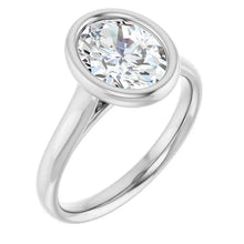 The Classic Bezel Engagement Ring | Oval | 2 CTW