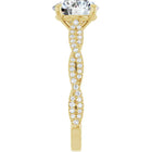 The Timeless Twisted Pavé Engagement Ring | Round | 2 ¼ CTW