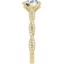 The Timeless Twisted Pavé Engagement Ring | Round | 2 ¼ CTW