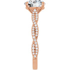 The Timeless Twisted Pavé Engagement Ring | Round | 2 ¼ CTW