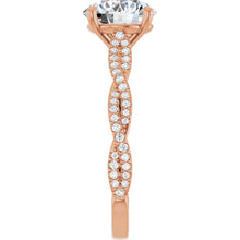 The Timeless Twisted Pavé Engagement Ring | Round | 2 ¼ CTW