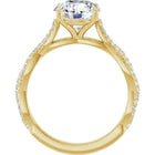 The Timeless Twisted Pavé Engagement Ring | Round | 2 ¼ CTW