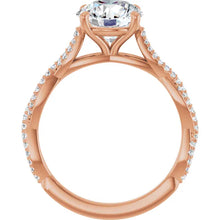 The Timeless Twisted Pavé Engagement Ring | Round | 2 ¼ CTW