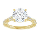 The Timeless Twisted Pavé Engagement Ring | Round | 2 ¼ CTW