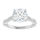 The Timeless Twisted Pavé Engagement Ring | Round | 2 ¼ CTW