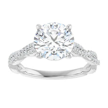The Timeless Twisted Pavé Engagement Ring | Round | 2 ¼ CTW