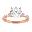 The Timeless Twisted Pavé Engagement Ring | Round | 2 ¼ CTW