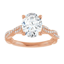 The Timeless Twisted Pavé Engagement Ring | Oval | 2 ¼ CTW