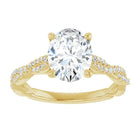 The Timeless Twisted Pavé Engagement Ring | Oval | 2 ¼ CTW