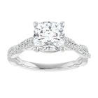 The Timeless Twisted Pavé Engagement Ring | Cushion | 2 ¼ CTW