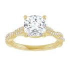 The Timeless Twisted Pavé Engagement Ring | Cushion | 2 ¼ CTW