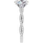 The Timeless Twisted Pavé Engagement Ring | Oval | 2 ¼ CTW