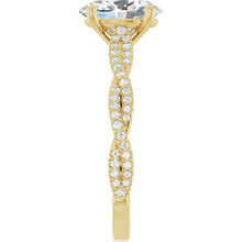 The Timeless Twisted Pavé Engagement Ring | Oval | 2 ¼ CTW