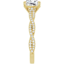 The Timeless Twisted Pavé Engagement Ring | Cushion | 2 ¼ CTW