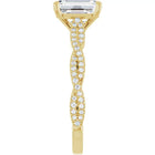 The Timeless Twisted Pavé Engagement Ring | Emerald | 2 ¼ CTW