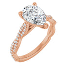 The Timeless Twisted Pavé Engagement Ring | Pear | 2 ¼ CTW