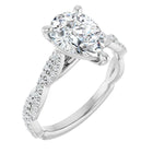 The Timeless Twisted Pavé Engagement Ring | Pear | 2 ¼ CTW