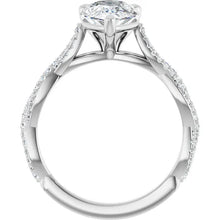 The Timeless Twisted Pavé Engagement Ring | Pear | 2 ¼ CTW