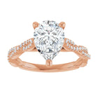 The Timeless Twisted Pavé Engagement Ring | Pear | 2 ¼ CTW