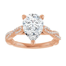 The Timeless Twisted Pavé Engagement Ring | Pear | 2 ¼ CTW