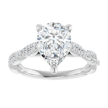 The Timeless Twisted Pavé Engagement Ring | Pear | 2 ¼ CTW