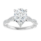 The Timeless Twisted Pavé Engagement Ring | Pear | 2 ¼ CTW