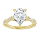 The Timeless Twisted Pavé Engagement Ring | Pear | 2 ¼ CTW