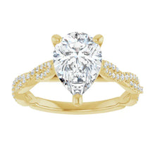 The Timeless Twisted Pavé Engagement Ring | Pear | 2 ¼ CTW