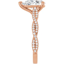The Timeless Twisted Pavé Engagement Ring | Pear | 2 ¼ CTW
