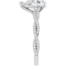The Timeless Twisted Pavé Engagement Ring | Pear | 2 ¼ CTW