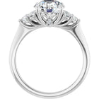 The Side Cluster Engagement Ring | Round | 2 ⅜ CTW