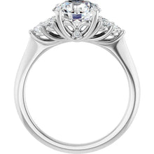 The Side Cluster Engagement Ring | Round | 2 ⅜ CTW