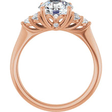 The Side Cluster Engagement Ring | Round | 2 ⅜ CTW