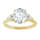 The Side Cluster Engagement Ring | Oval | 2 ⅜ CTW
