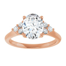 The Side Cluster Engagement Ring | Oval | 2 ⅜ CTW
