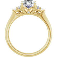 The Side Cluster Engagement Ring | Oval | 2 ⅜ CTW