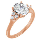 The Side Cluster Engagement Ring | Oval | 2 ⅜ CTW