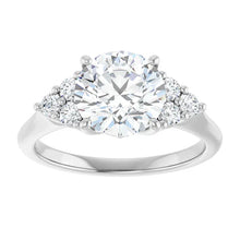 The Side Cluster Engagement Ring | Round | 2 ⅜ CTW