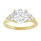 The Side Cluster Engagement Ring | Round | 2 ⅜ CTW