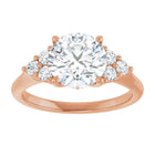 The Side Cluster Engagement Ring | Round | 2 ⅜ CTW