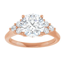 The Side Cluster Engagement Ring | Round | 2 ⅜ CTW