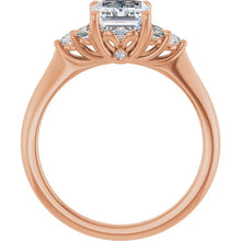 The Side Cluster Engagement Ring | Emerald | 2 ⅜ CTW