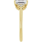 The Side Cluster Engagement Ring | Emerald | 2 ⅜ CTW