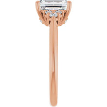 The Side Cluster Engagement Ring | Emerald | 2 ⅜ CTW