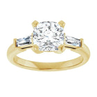 The Signature Baguette 3-Stone Engagement Ring | Cushion | 2 ¾ CTW