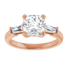 The Signature Baguette 3-Stone Engagement Ring | Cushion | 2 ¾ CTW