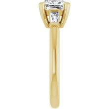 The Signature Baguette 3-Stone Engagement Ring | Cushion | 2 ¾ CTW