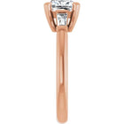 The Signature Baguette 3-Stone Engagement Ring | Cushion | 2 ¾ CTW