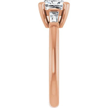 The Signature Baguette 3-Stone Engagement Ring | Cushion | 2 ¾ CTW